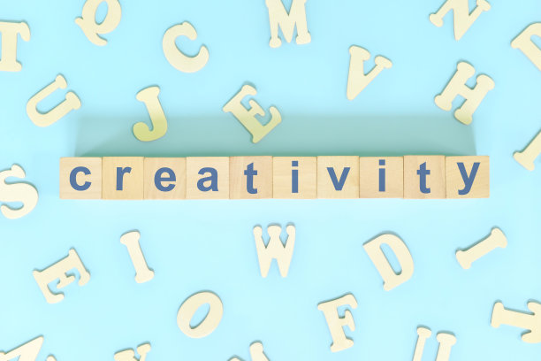 创意业务技能概念。木版字印刷术。图片下载