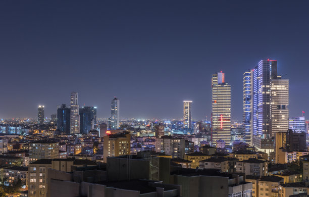 伊斯坦布尔夜景。图片下载