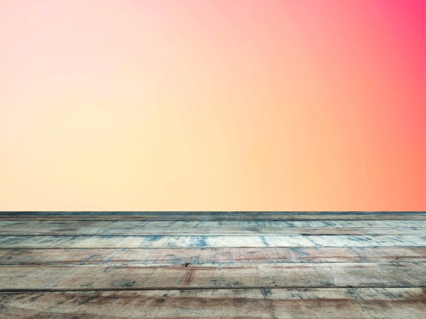 老棕色木桌彩色渐变背景设计模板展示广告图片下载
