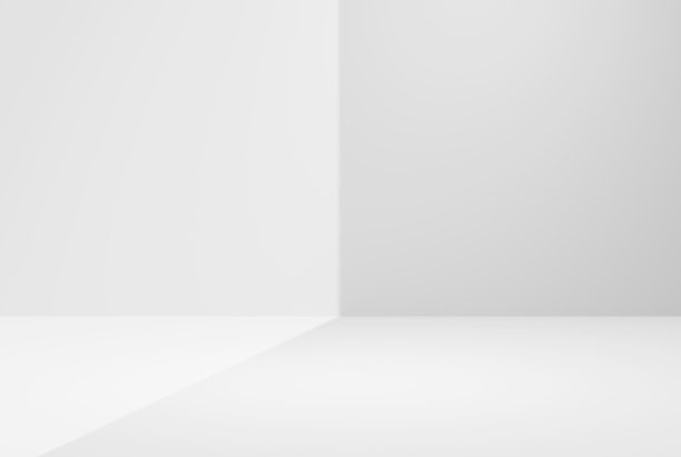 抽象渐变白色与灯光聚光灯背景空室工作室渐变用于背景和显示您的产品3d渲染图片下载