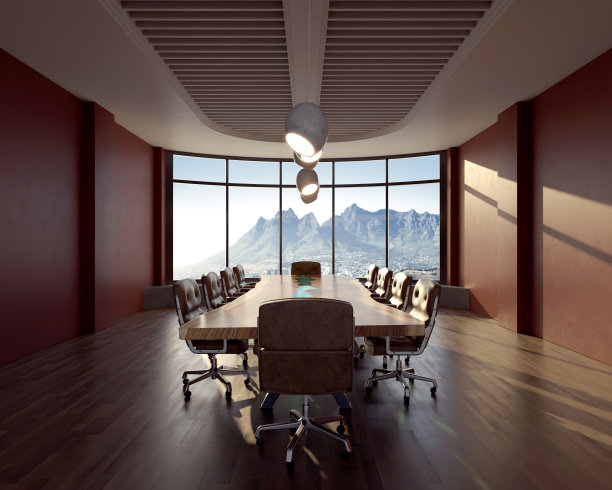 空荡荡的会议室内部图片下载