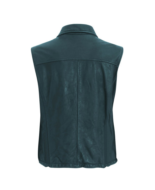 复古皮革机车夹克背心图片下载