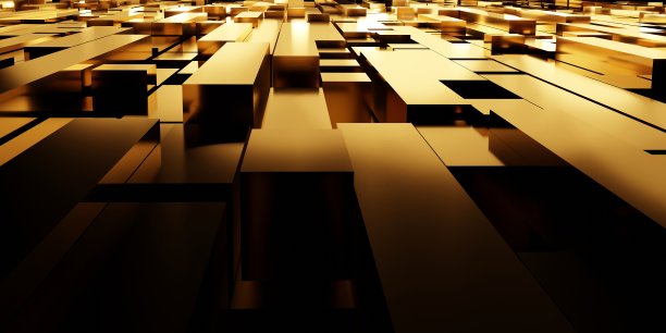 金条背景闪闪发光的金色3D插图图片下载