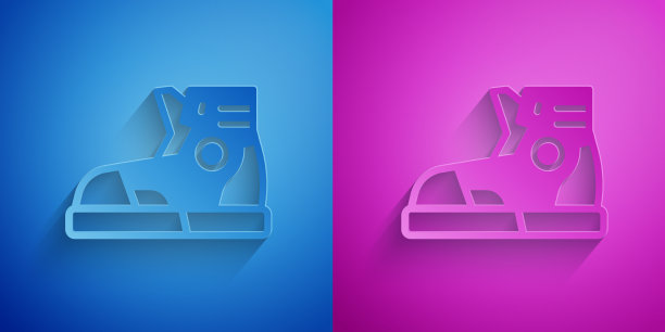 剪纸健身运动鞋的训练鞋图片下载