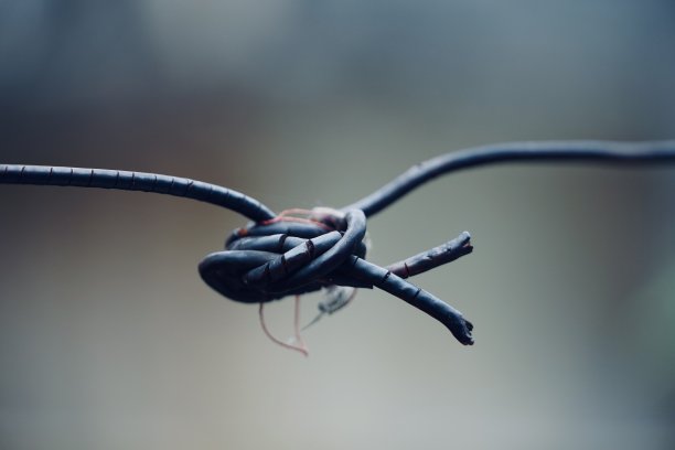 打结用的绳子。图片下载