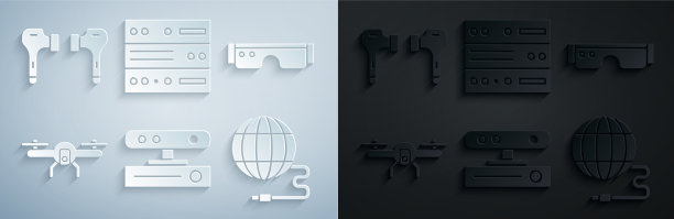 设置运动传感器智能眼镜无人机飞行图片下载