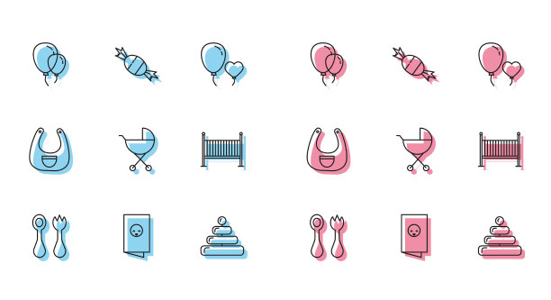 用叉子和勺子淋浴的婴儿餐具图片下载