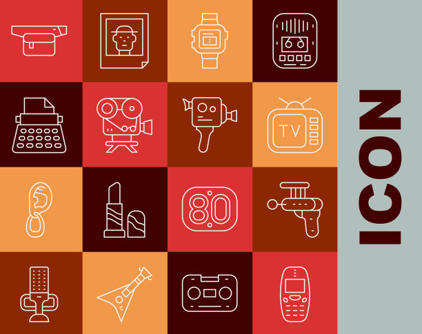 设置线旧手机射线枪复古电视图片下载