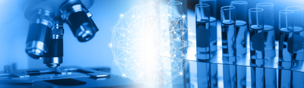 科学实验设备和显微镜的化学，生物学，微生物学，细菌学，病毒学实验室的科学家，研究人员，医学教育或药理学。医疗、诊所。图片下载