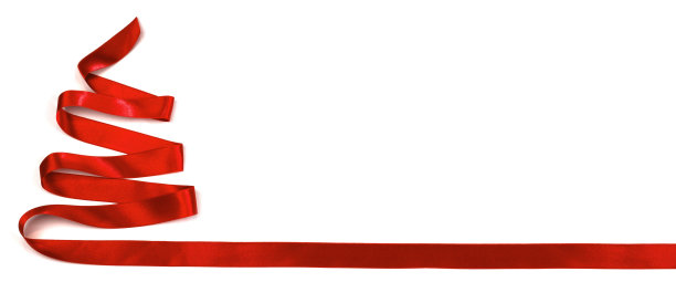 彩带圣诞树图片下载