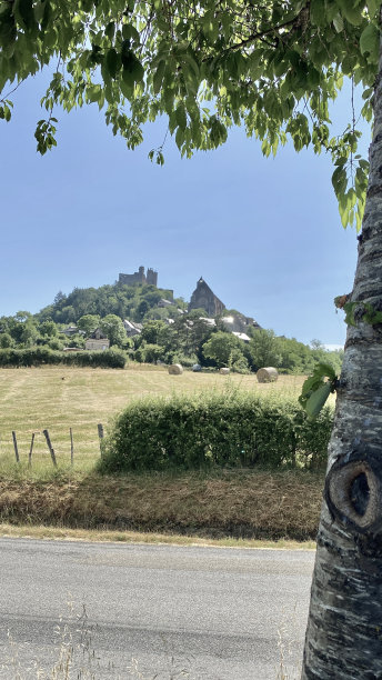 中世纪的山顶小镇纳雅克，法国是法国最美丽的村庄之一(加上beaux villages de France)。图片下载