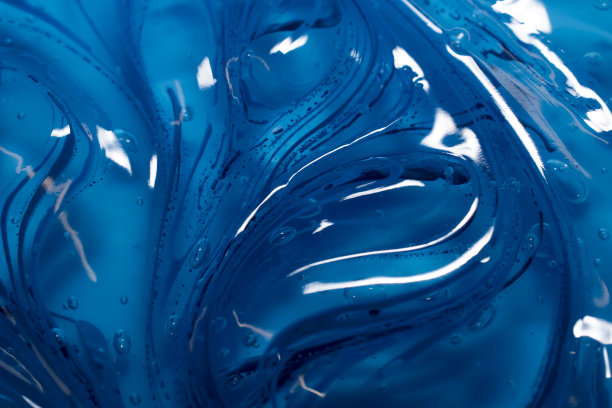 蓝色厚凝胶背景与气泡图片下载