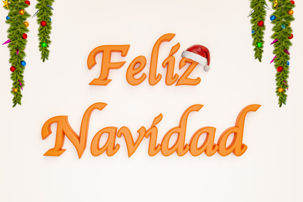 圣诞快乐。西班牙圣诞节。(圣诞快乐)图片下载