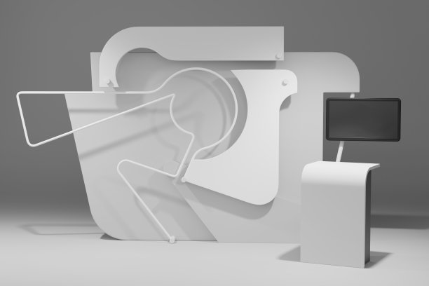 展台设计，3D渲染图片下载