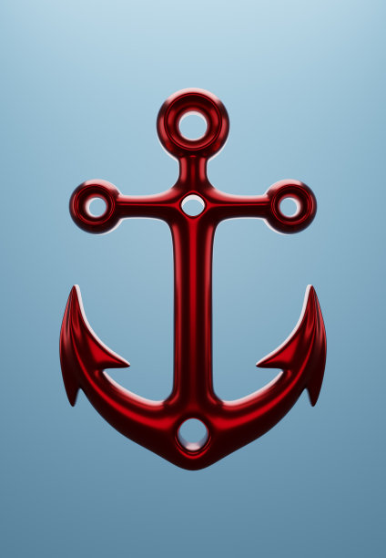 红色的锚图片下载