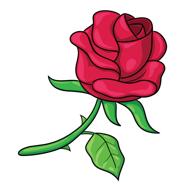 卡通玫瑰图片下载