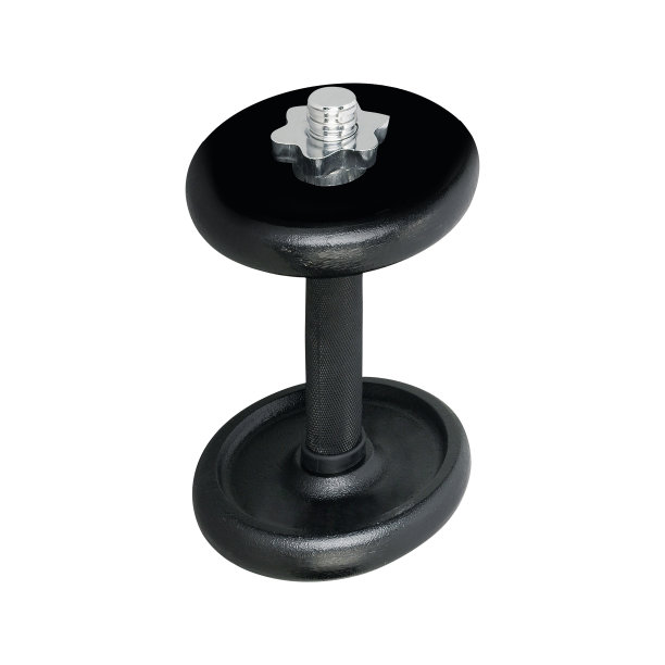 隔离的大金属哑铃图片下载