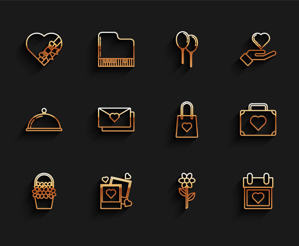 套线花篮两张空白照片图片下载