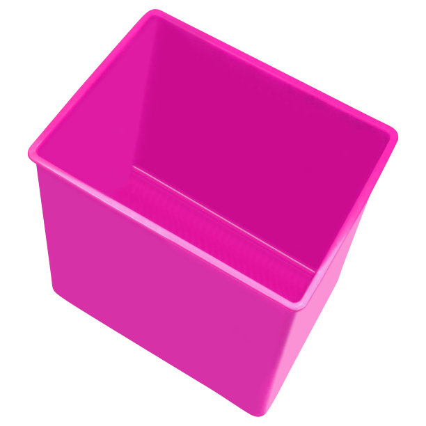 紫色塑料桶孤立在白色背景图片下载