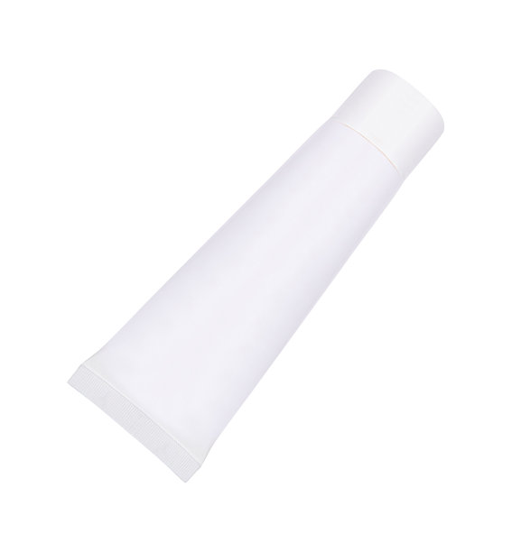 管奶油或凝胶白色塑料产品隔离在白色图片下载