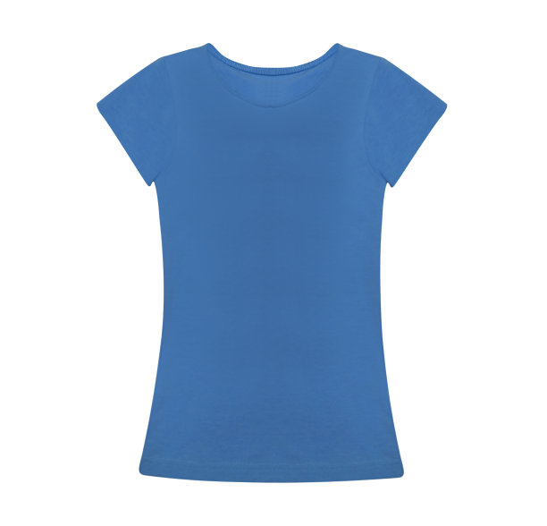 蓝色t恤衬在白色上图片下载