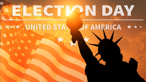 美国选举日的背景图片下载