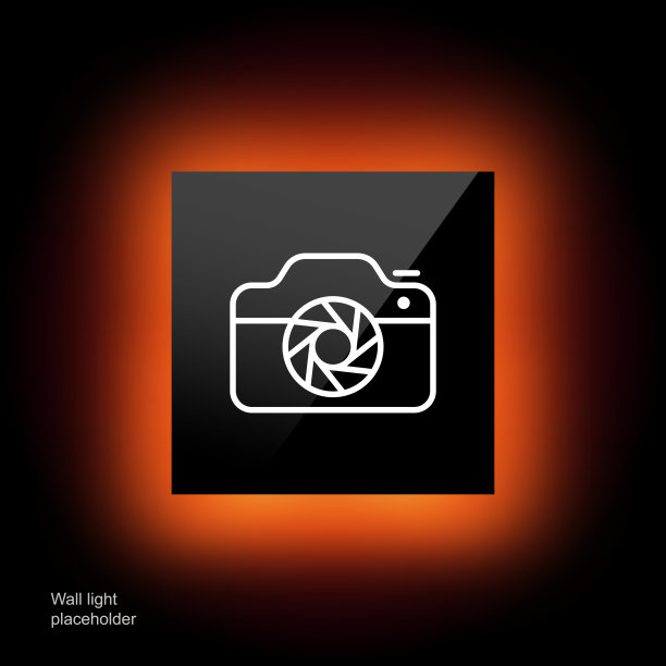 摄像头线路图标。快门，创意，职业创意，照片，摄影，摄影师，捕捉瞬间，闪光。艺术的概念。Glassmorphism风格。矢量线图标的业务和广告图片下载