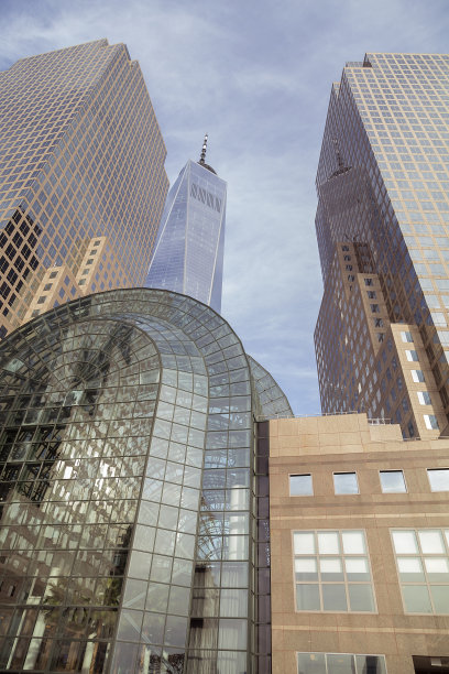 纽约的世界贸易中心和冬花园图片下载