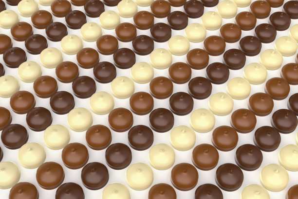 不同的巧克力棉花糖图片下载