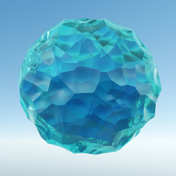 半透明渐变晶体。图片下载