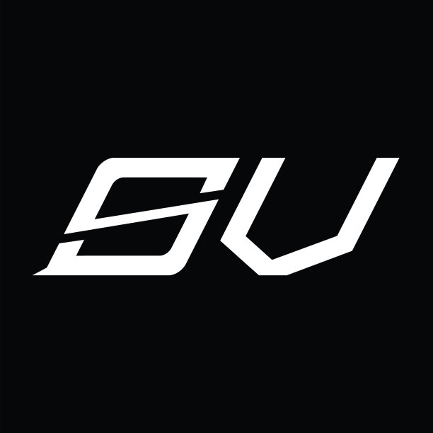 Sv标志字母字母与切片风格图片下载