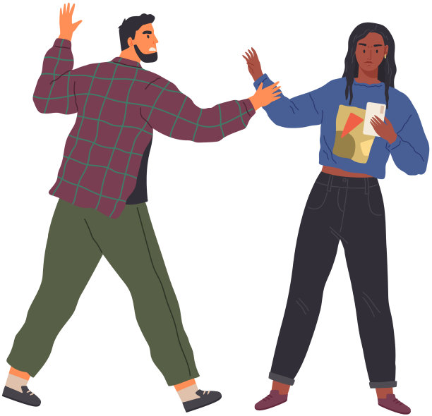 愤怒的夫妇为智能手机争吵图片下载