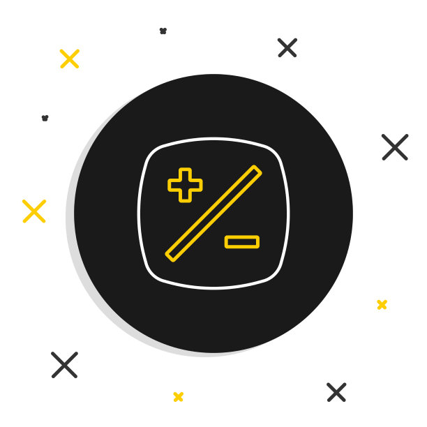 线曝光补偿图标隔离在白色上图片下载