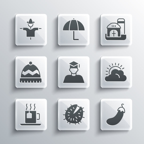 栗子茄子晴云天设图片下载