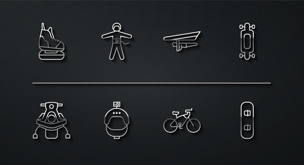 设置旱冰鞋，雪地摩托，长板或图片下载