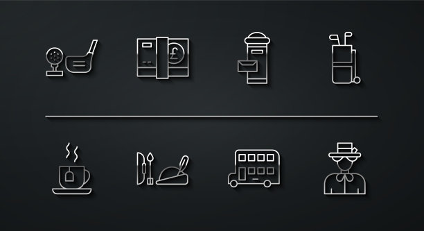 把高尔夫球杆与球放在球座上的茶杯上图片下载