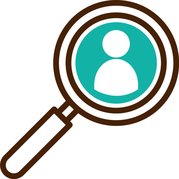 带有头像的放大镜图片下载