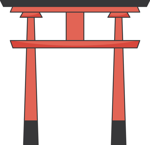 日本文化木拱图片下载
