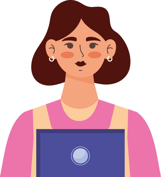 女子使用笔记本电脑图片下载