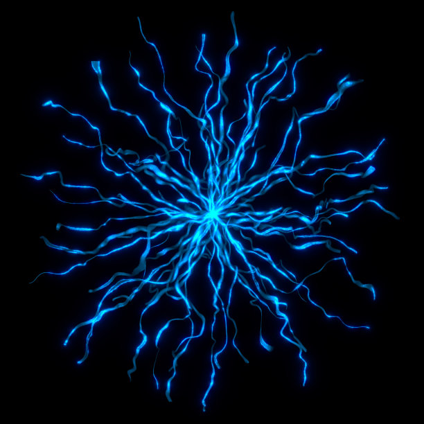 抽象闪电球图片下载