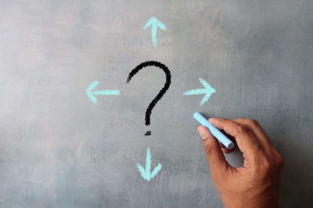 手绘箭头和问号图片下载