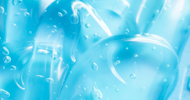 蓝色厚凝胶背景与气泡图片下载