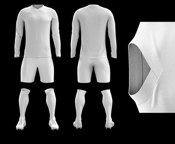 白色隔离标准球衣三维模型模板上的黑色背景图片下载
