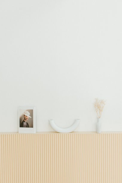 极简主义的休息室和房间里的配件。图片下载