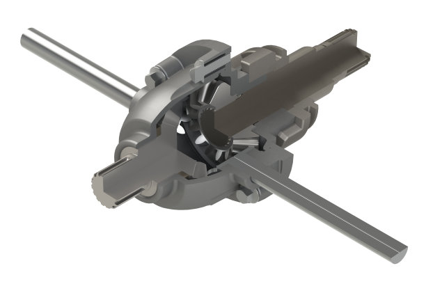 汽车变速箱3D渲染孤立的白色背景图片下载