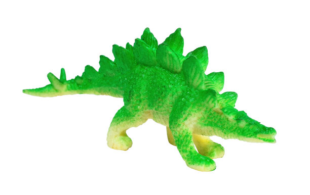 彩色剑龙塑料玩具图片下载