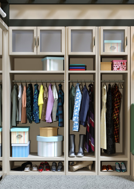 3D渲染家居衣柜图片下载