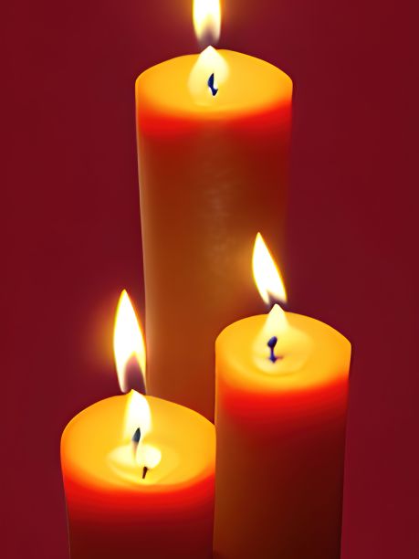 在黑暗中点燃蜡烛图片下载