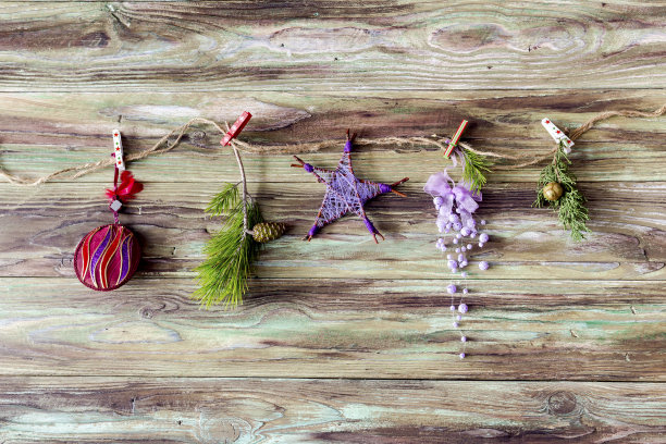 新年和圣诞节的设计。图片下载