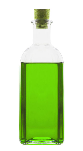 瓶药水隔离在白色上图片下载